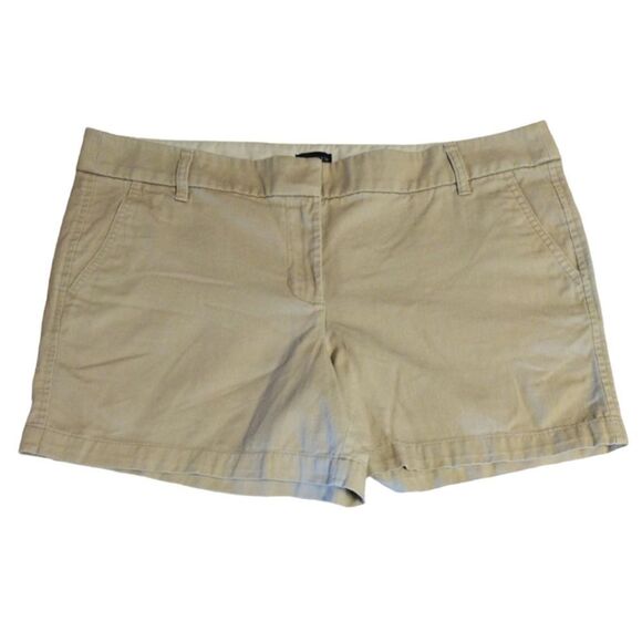 J. Crew Beige 5" Classic Cotton Chino Shorts Plussize 14 - Picture 2 of 12